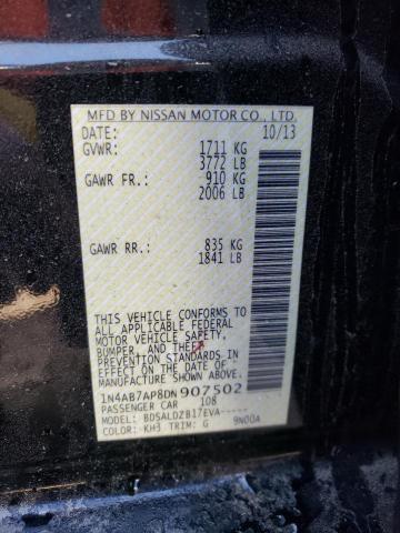 Photo 12 VIN: 1N4AB7AP8DN907502 - NISSAN SENTRA 