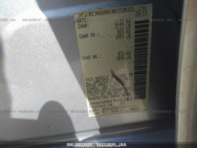 Photo 8 VIN: 1N4AB7AP9DN904107 - NISSAN SENTRA 