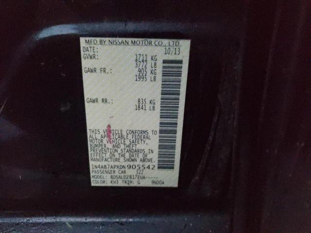 Photo 11 VIN: 1N4AB7APXDN905542 - NISSAN SENTRA 