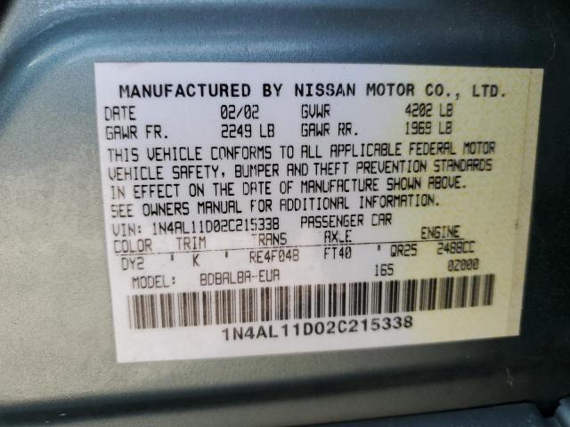 Photo 11 VIN: 1N4AL11D02C215338 - NISSAN ALTIMA 