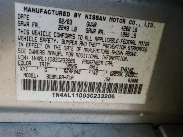 Photo 11 VIN: 1N4AL11D03C233209 - NISSAN ALTIMA 