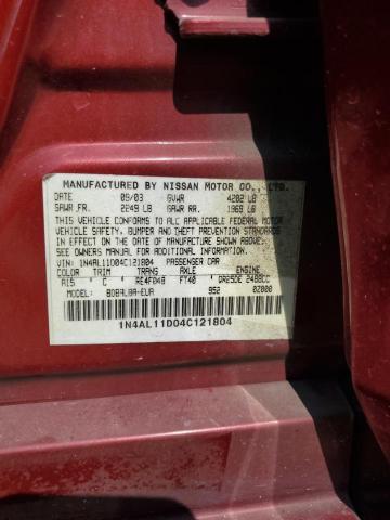 Photo 11 VIN: 1N4AL11D04C121804 - NISSAN ALTIMA BAS 