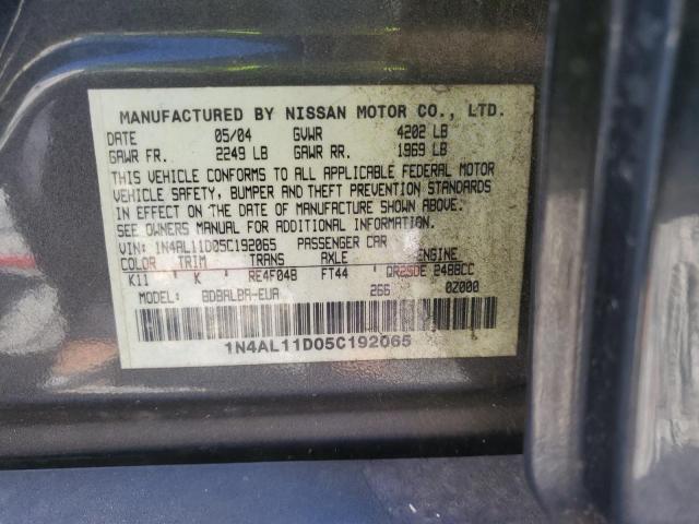 Photo 11 VIN: 1N4AL11D05C192065 - NISSAN ALTIMA S 