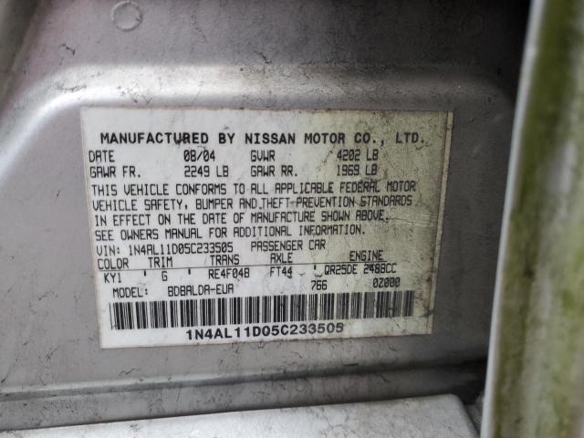 Photo 11 VIN: 1N4AL11D05C233505 - NISSAN ALTIMA 