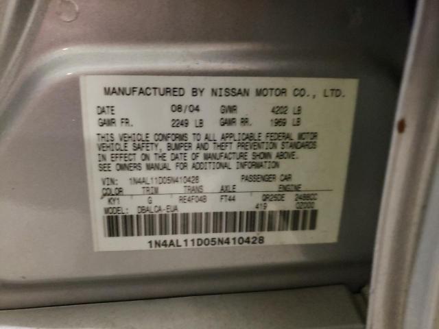 Photo 12 VIN: 1N4AL11D05N410428 - NISSAN ALTIMA 