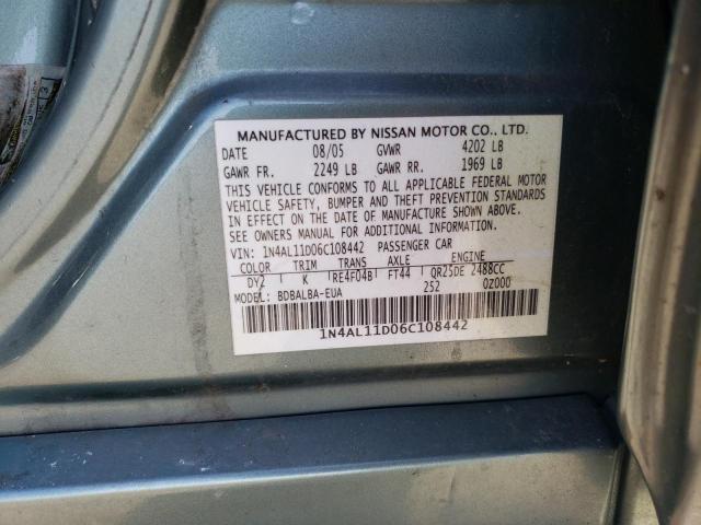 Photo 11 VIN: 1N4AL11D06C108442 - NISSAN ALTIMA 