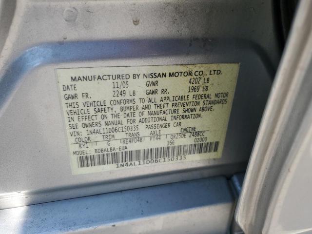 Photo 11 VIN: 1N4AL11D06C150335 - NISSAN ALTIMA S 