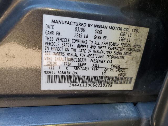 Photo 12 VIN: 1N4AL11D06C210338 - NISSAN ALTIMA 