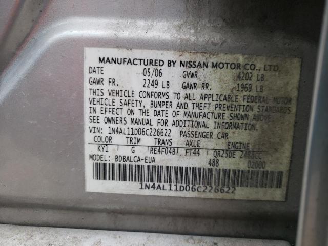 Photo 11 VIN: 1N4AL11D06C226622 - NISSAN ALTIMA 