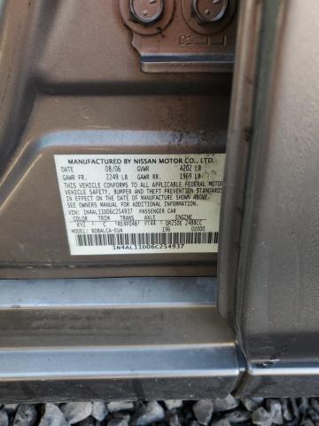 Photo 11 VIN: 1N4AL11D06C254937 - NISSAN ALTIMA S 