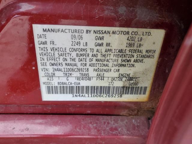 Photo 11 VIN: 1N4AL11D06C269258 - NISSAN ALTIMA 