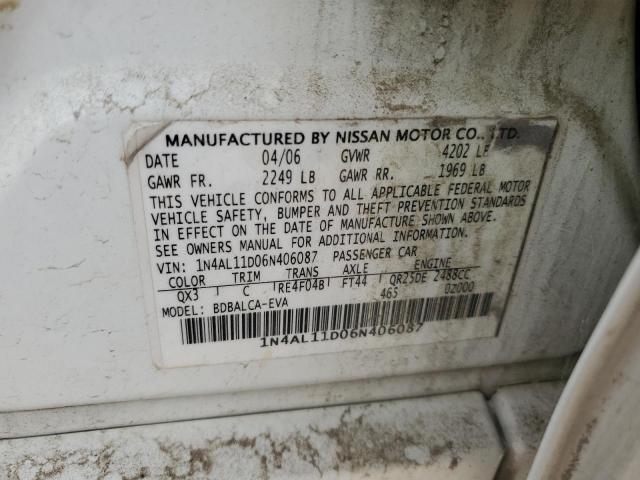 Photo 11 VIN: 1N4AL11D06N406087 - NISSAN ALTIMA 