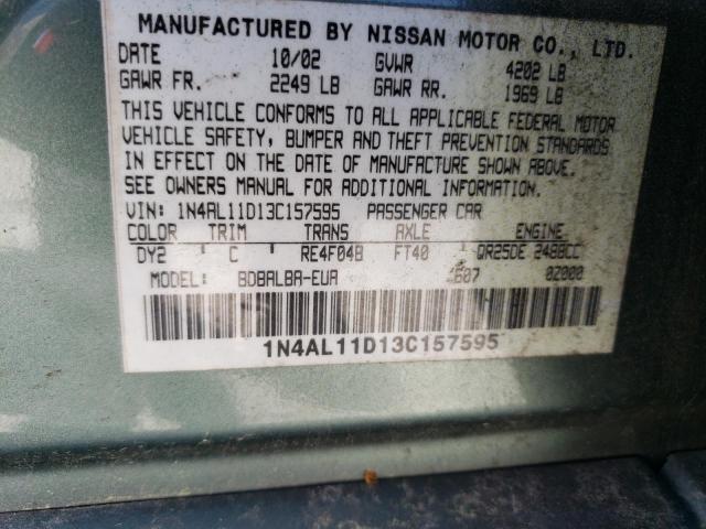 Photo 11 VIN: 1N4AL11D13C157595 - NISSAN ALTIMA 