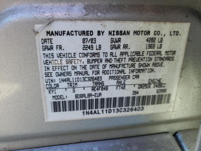 Photo 11 VIN: 1N4AL11D13C326403 - NISSAN ALTIMA 