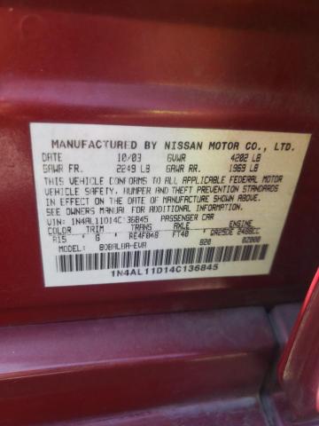 Photo 11 VIN: 1N4AL11D14C136845 - NISSAN ALTIMA 