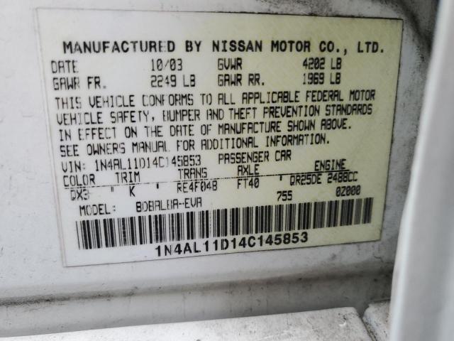 Photo 11 VIN: 1N4AL11D14C145853 - NISSAN ALTIMA 