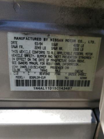 Photo 11 VIN: 1N4AL11D15C143487 - NISSAN ALTIMA 