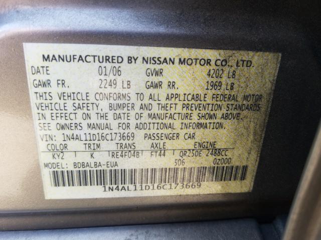 Photo 9 VIN: 1N4AL11D16C173669 - NISSAN ALTIMA 