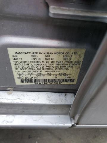 Photo 11 VIN: 1N4AL11D16N326197 - NISSAN ALTIMA 