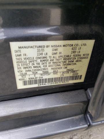 Photo 11 VIN: 1N4AL11D16N329925 - NISSAN ALTIMA S 