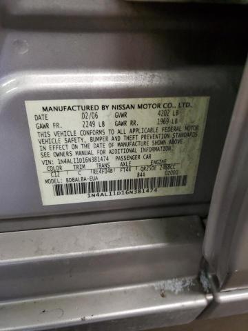 Photo 12 VIN: 1N4AL11D16N381474 - NISSAN ALTIMA S 