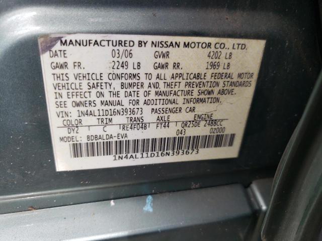 Photo 11 VIN: 1N4AL11D16N393673 - NISSAN ALTIMA S 