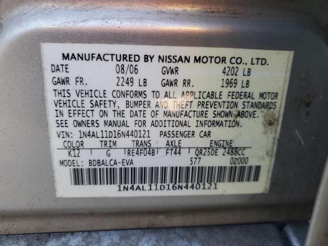 Photo 11 VIN: 1N4AL11D16N440121 - NISSAN ALTIMA 