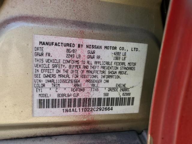 Photo 11 VIN: 1N4AL11D22C292664 - NISSAN ALTIMA BAS 