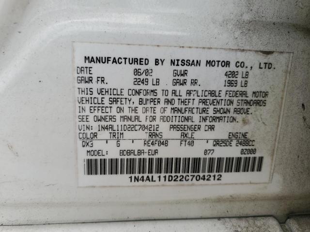 Photo 12 VIN: 1N4AL11D22C704212 - NISSAN ALTIMA 