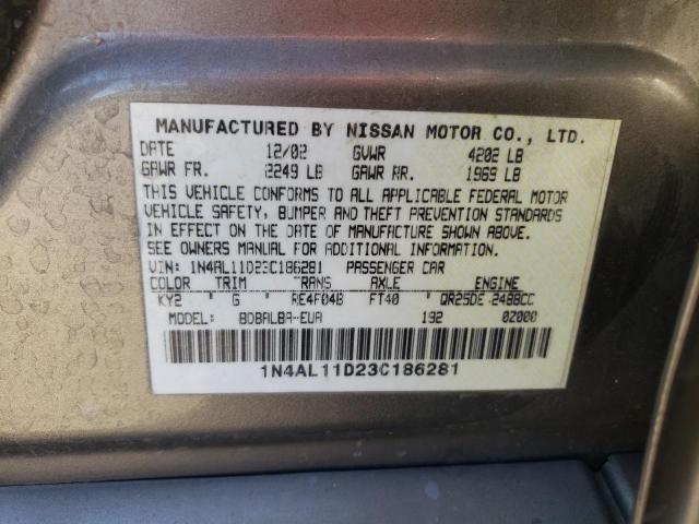 Photo 11 VIN: 1N4AL11D23C186281 - NISSAN ALTIMA 