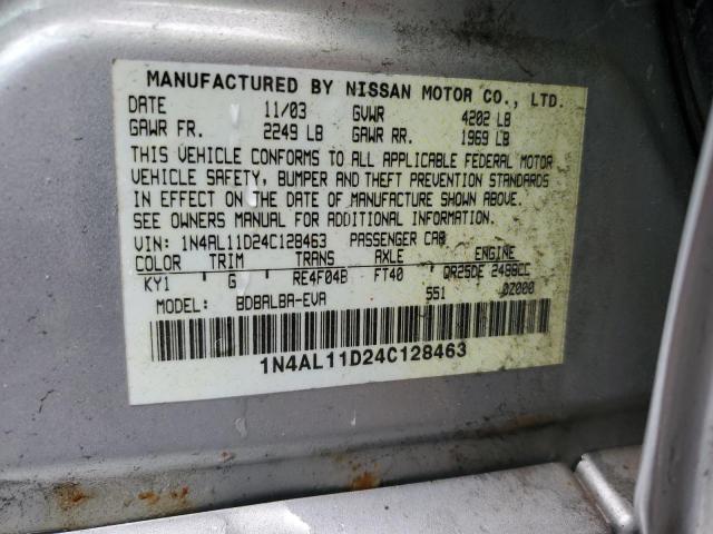 Photo 11 VIN: 1N4AL11D24C128463 - NISSAN ALTIMA BAS 