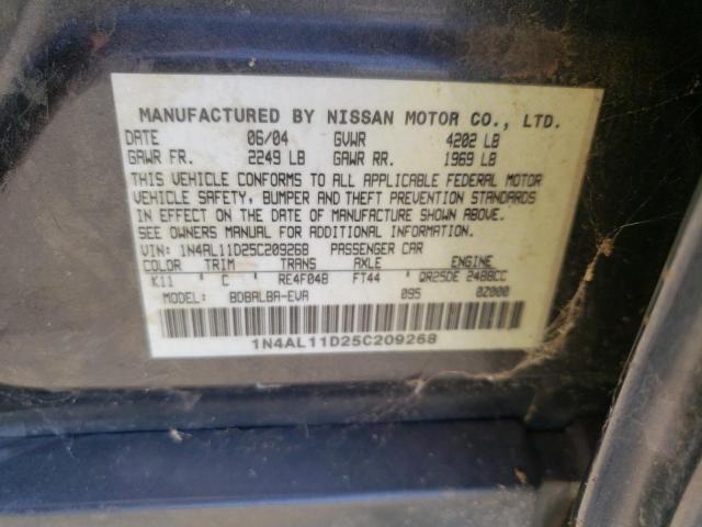 Photo 12 VIN: 1N4AL11D25C209268 - NISSAN ALTIMA S 