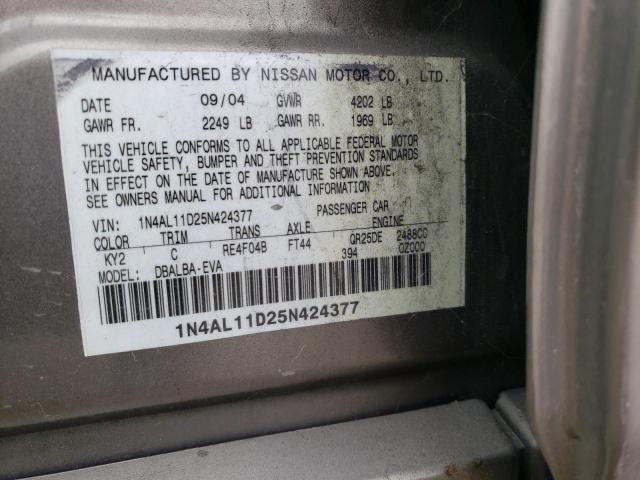 Photo 11 VIN: 1N4AL11D25N424377 - NISSAN ALTIMA 