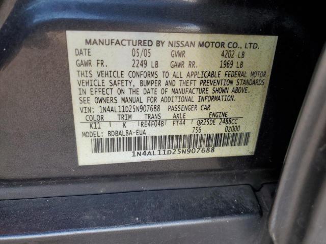 Photo 11 VIN: 1N4AL11D25N907688 - NISSAN ALTIMA S 