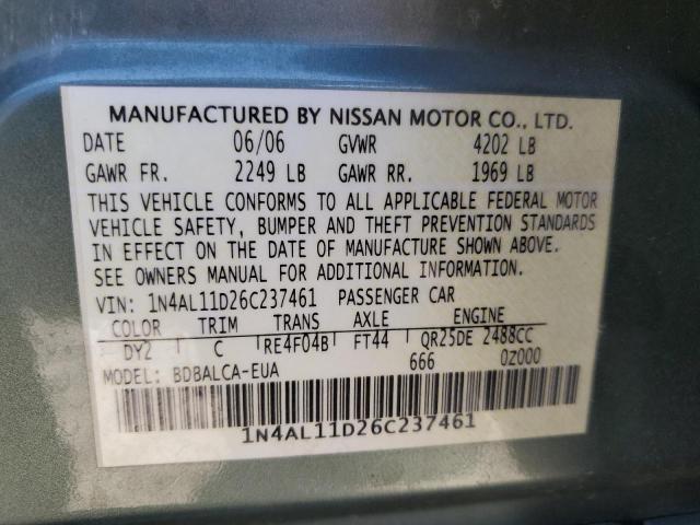 Photo 11 VIN: 1N4AL11D26C237461 - NISSAN ALTIMA 