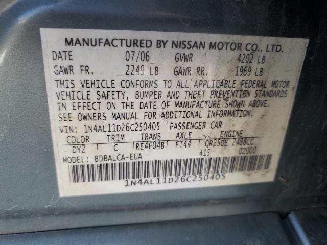 Photo 11 VIN: 1N4AL11D26C250405 - NISSAN ALTIMA 