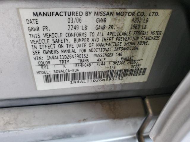 Photo 11 VIN: 1N4AL11D26N390152 - NISSAN ALTIMA 