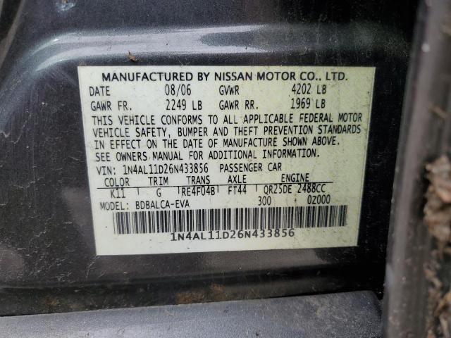 Photo 11 VIN: 1N4AL11D26N433856 - NISSAN ALTIMA 