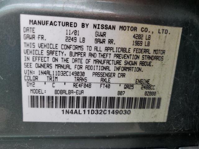 Photo 11 VIN: 1N4AL11D32C149030 - NISSAN ALTIMA 