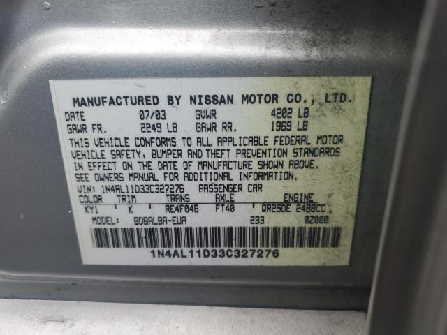 Photo 11 VIN: 1N4AL11D33C327276 - NISSAN ALTIMA 