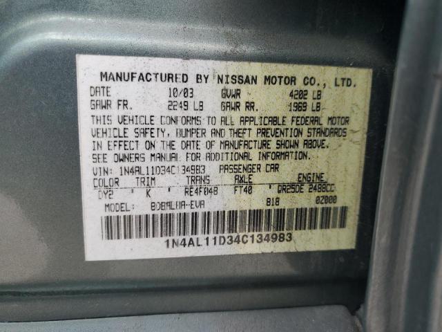 Photo 11 VIN: 1N4AL11D34C134983 - NISSAN ALTIMA 