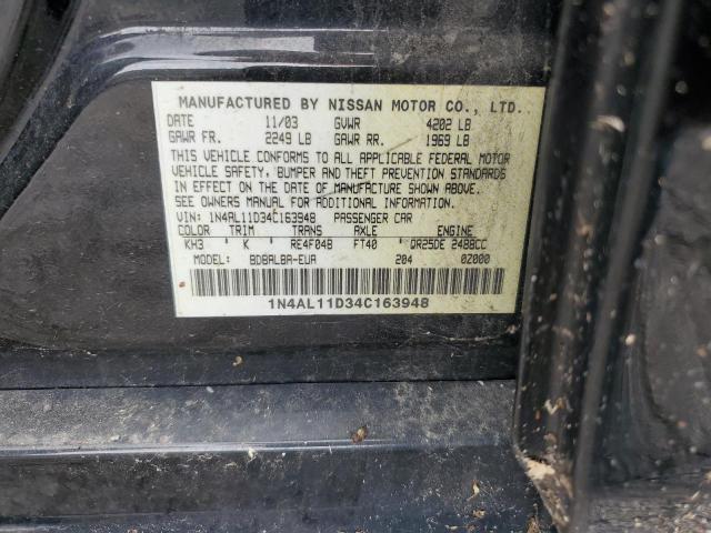 Photo 11 VIN: 1N4AL11D34C163948 - NISSAN ALTIMA BAS 