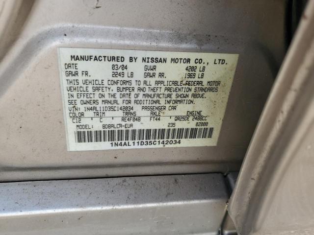 Photo 11 VIN: 1N4AL11D35C142034 - NISSAN ALTIMA S 