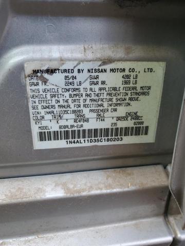 Photo 11 VIN: 1N4AL11D35C180203 - NISSAN ALTIMA S 