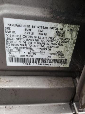 Photo 11 VIN: 1N4AL11D35C260911 - NISSAN ALTIMA S 