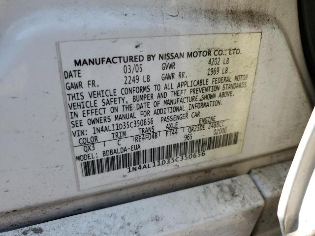 Photo 11 VIN: 1N4AL11D35C350656 - NISSAN ALTIMA 