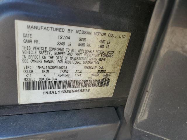 Photo 11 VIN: 1N4AL11D35N456318 - NISSAN ALTIMA S 