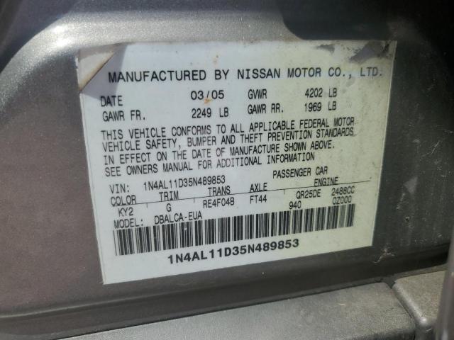 Photo 11 VIN: 1N4AL11D35N489853 - NISSAN ALTIMA S 