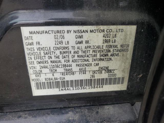 Photo 11 VIN: 1N4AL11D36C198444 - NISSAN ALTIMA S 