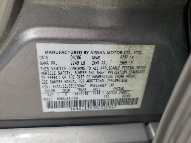 Photo 11 VIN: 1N4AL11D36C220667 - NISSAN ALTIMA 